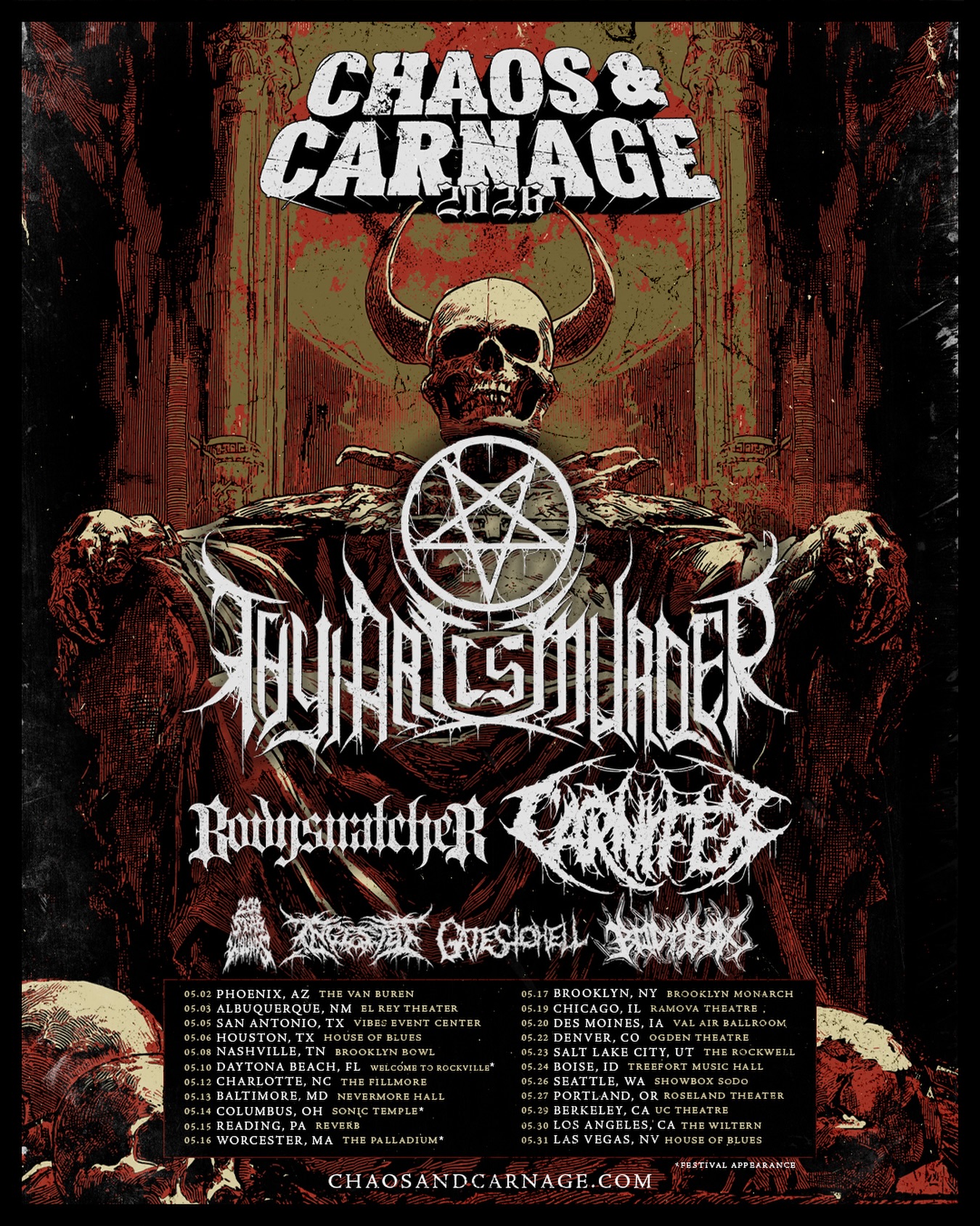 Ingested Tour Poster 2026